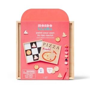 Mondo Llama Paint-Your-Own Tic-Tac-Toe Kit